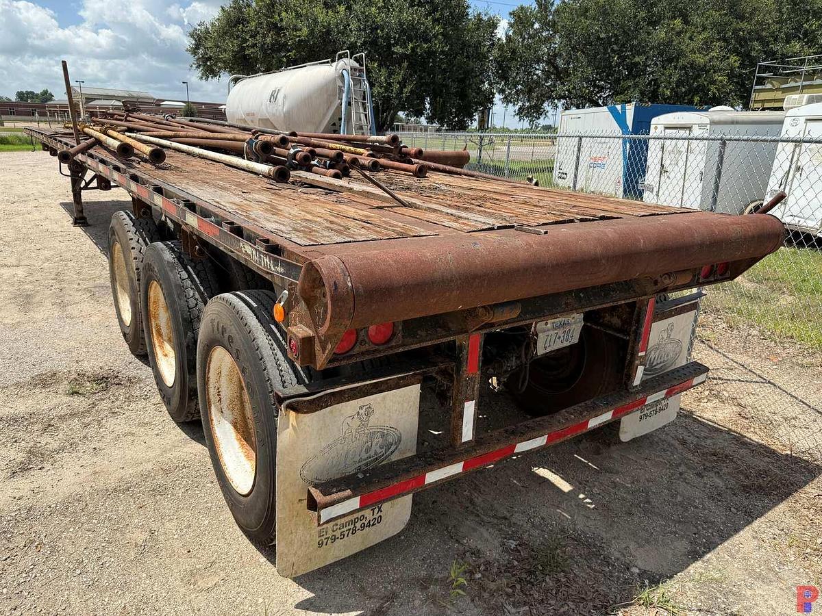 Used 2012 CLARK TRAILER SERVICE 45' X 102" TRI AXLE FLATBED OILFIELD FLOAT TRAILER