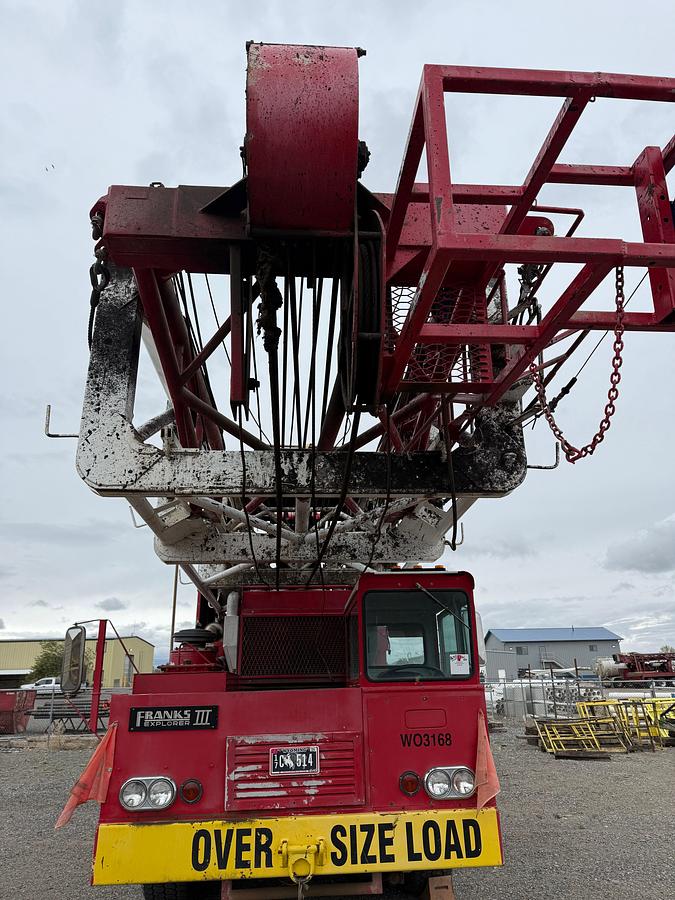 Used 1979 FRANKS EXPLORER III 1287/160 DTD-HT 96’-215K 4-AXLE WELL SERVICE WORKOVER RIG