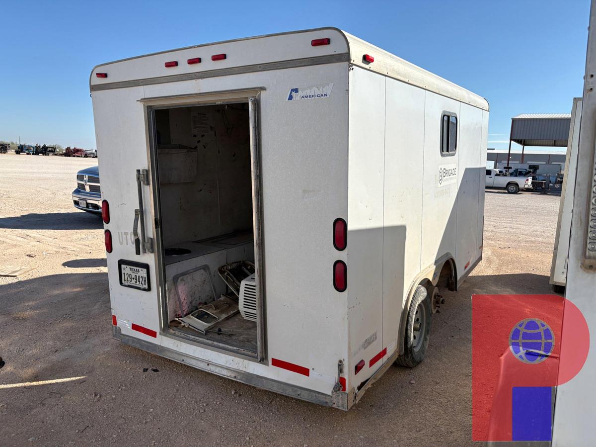 Used 2006 PACE AMERICAN 14’ X 7’ T/A BUMPER PULL DOGHOUSE TRAILER