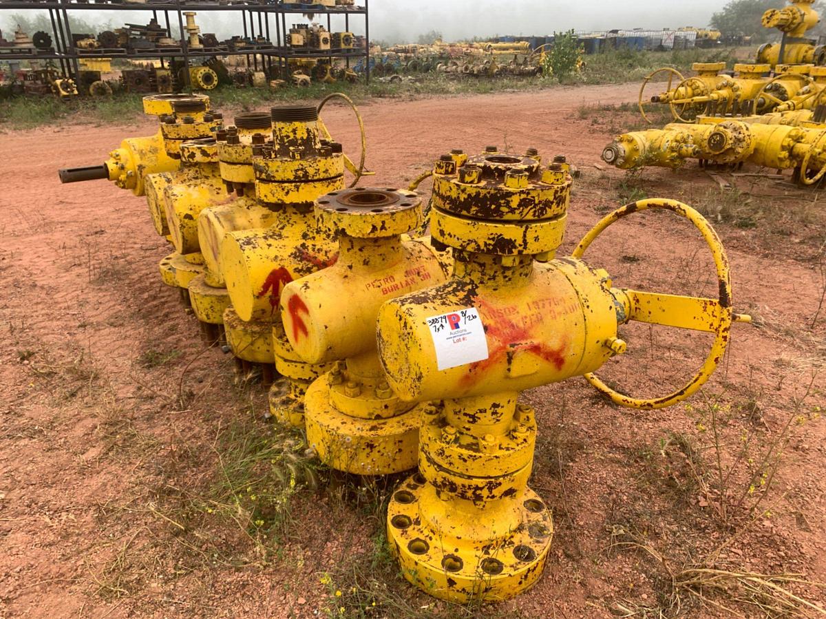Used (7) 4-1/16 5k Manual Gate Valves w/ Adapter Spool or DSA’s