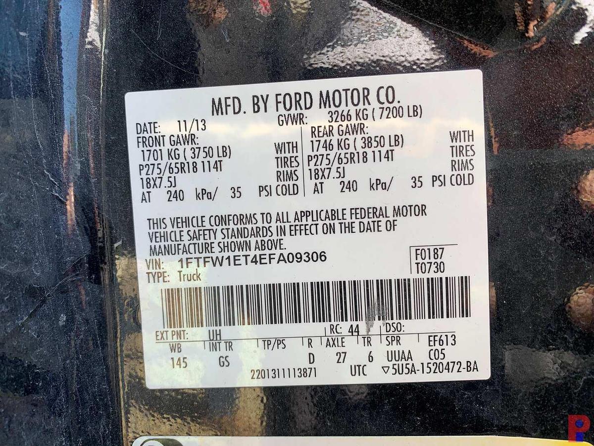 Used 2014 FORD F-150 XLT CREW CAB 4X4 PICKUP