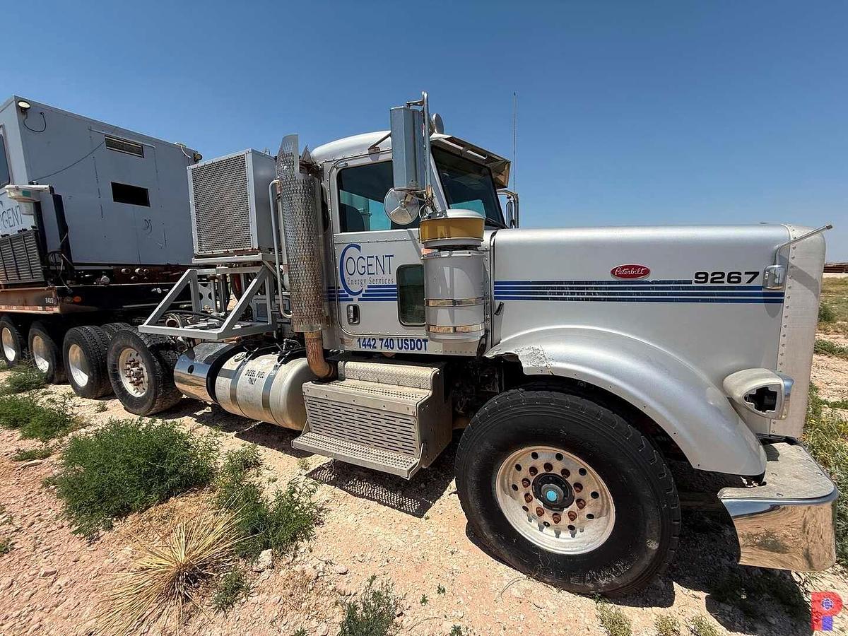 Used 2013 PETERBILT 367 QUAD AXLE COIL TUBING HAUL TRUCK (INOPERABLE)