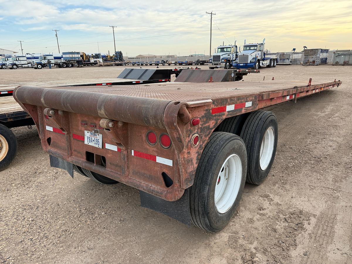 Used 1980 LUFKIN  43’ X 96” T/A OILFIELD FLOAT FLATBED TRAILER