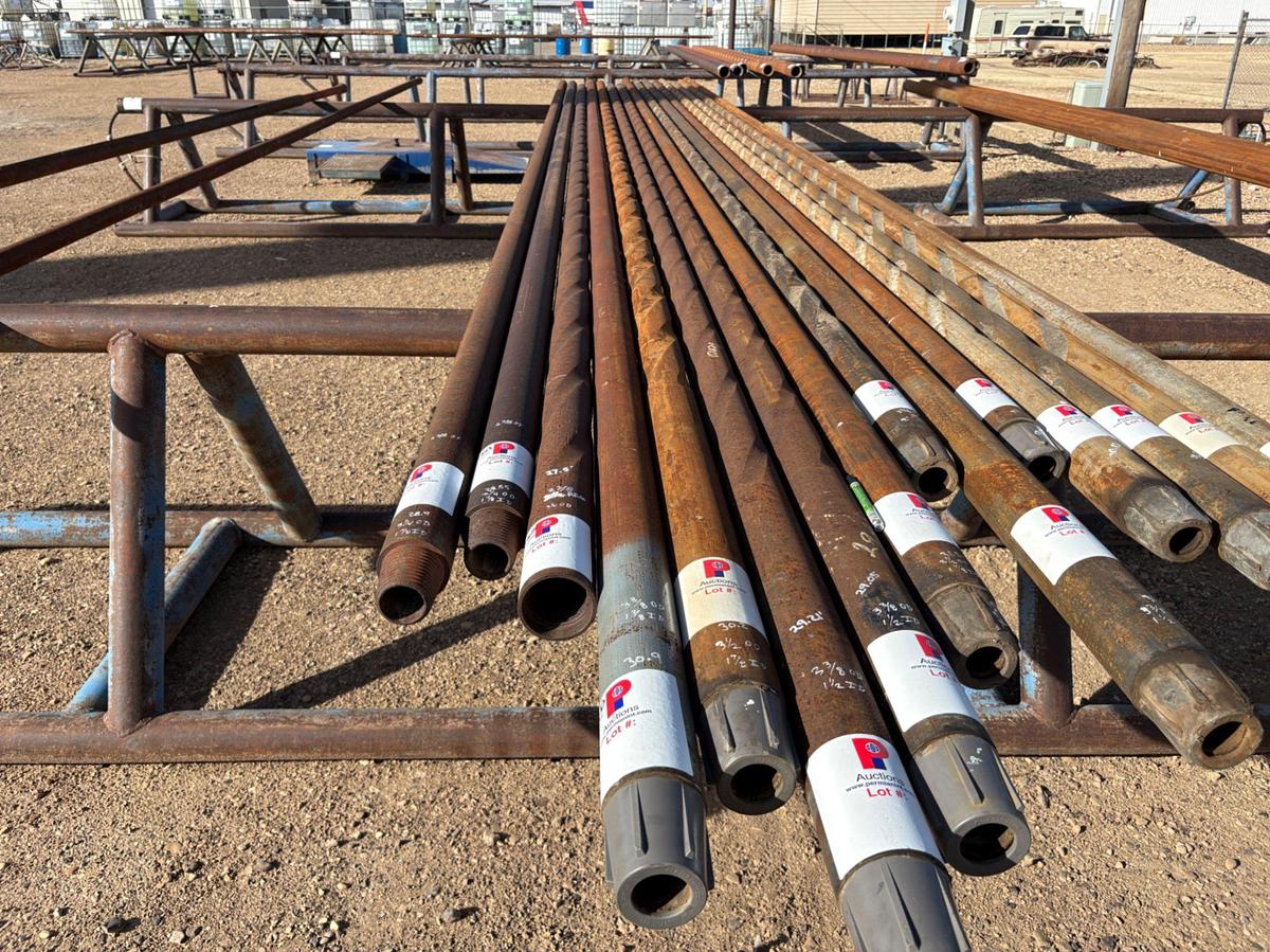 Used 3-3/8”OD X 1-7/8”ID X 30.9’L SLICK DRILL COLLAR W/ 2-3/8IF CONNECTIONS