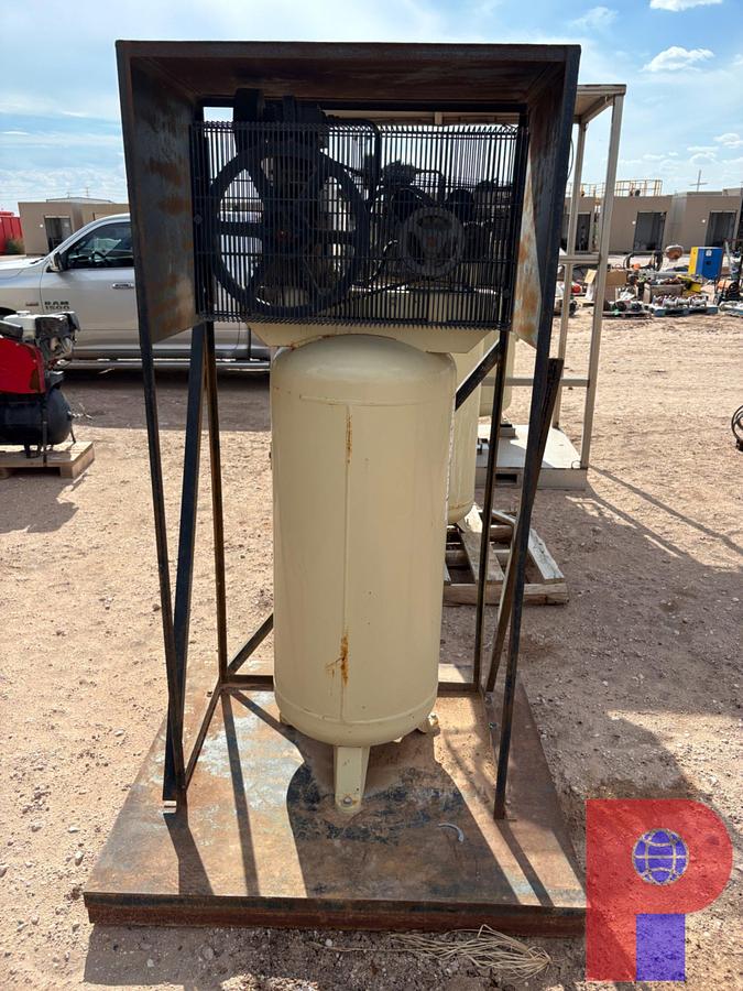 Used INGERSOLL RAND MODEL: SS5 AIR COMPRESSOR P/B: 5HP ELECTRIC MOTOR W/ 60 GAL TANK