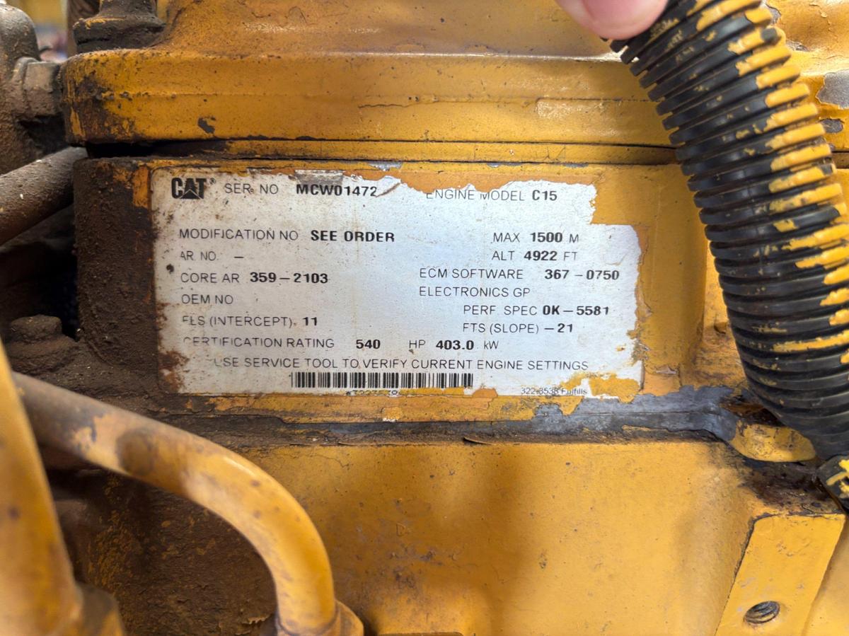 Used Cat C15 540HP diesel engine