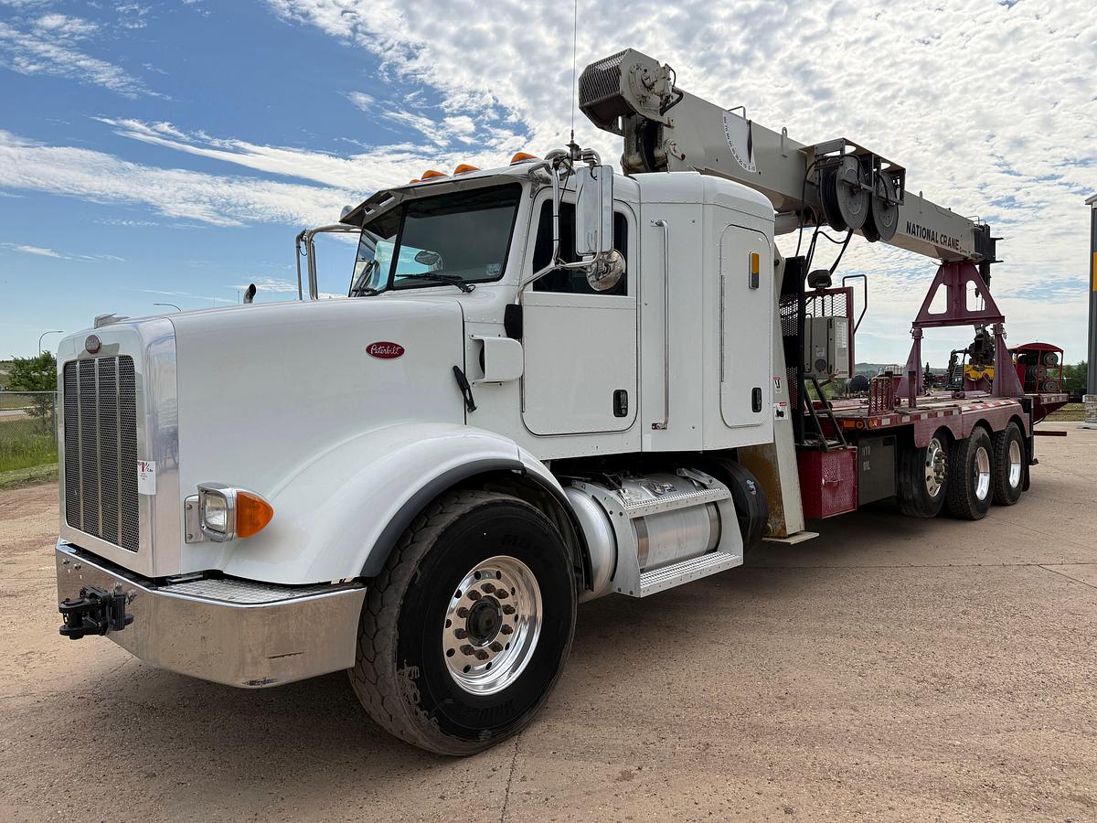 Used 2015 PETERBILT 365 NATIONAL CRANE 800D 23-TON BOOM TRUCK CRANE
