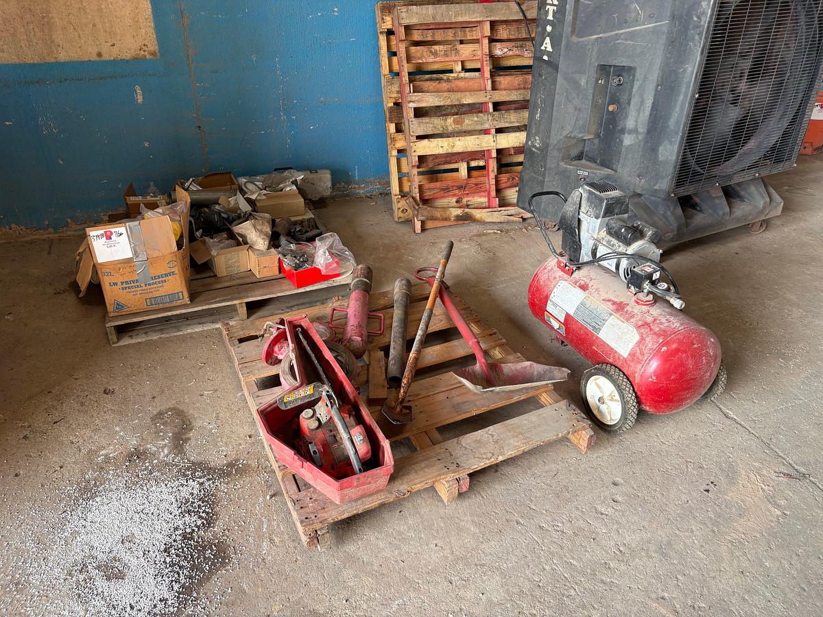 Used 2 PALLETS W/ MISC UNSUED TORO STARTER , POWER STEERING PUMP, BOX OF WELDCRAFT UNUSED PARTS, BOX OF BRGS. & SEALS