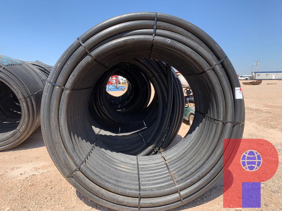 Used 1,000 FOOT ROLL OF 3” IPS DR9 POLY PIPE