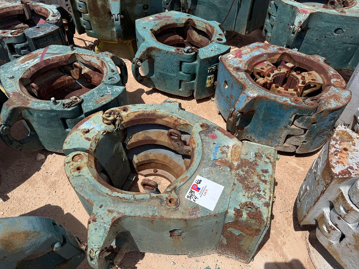 Used LOT W/ (1) BJ & (1) TEXAS INT. 250-TON & (2) BJ 175-TON SLIP TYPE SPIDER CASING ELEVATORS