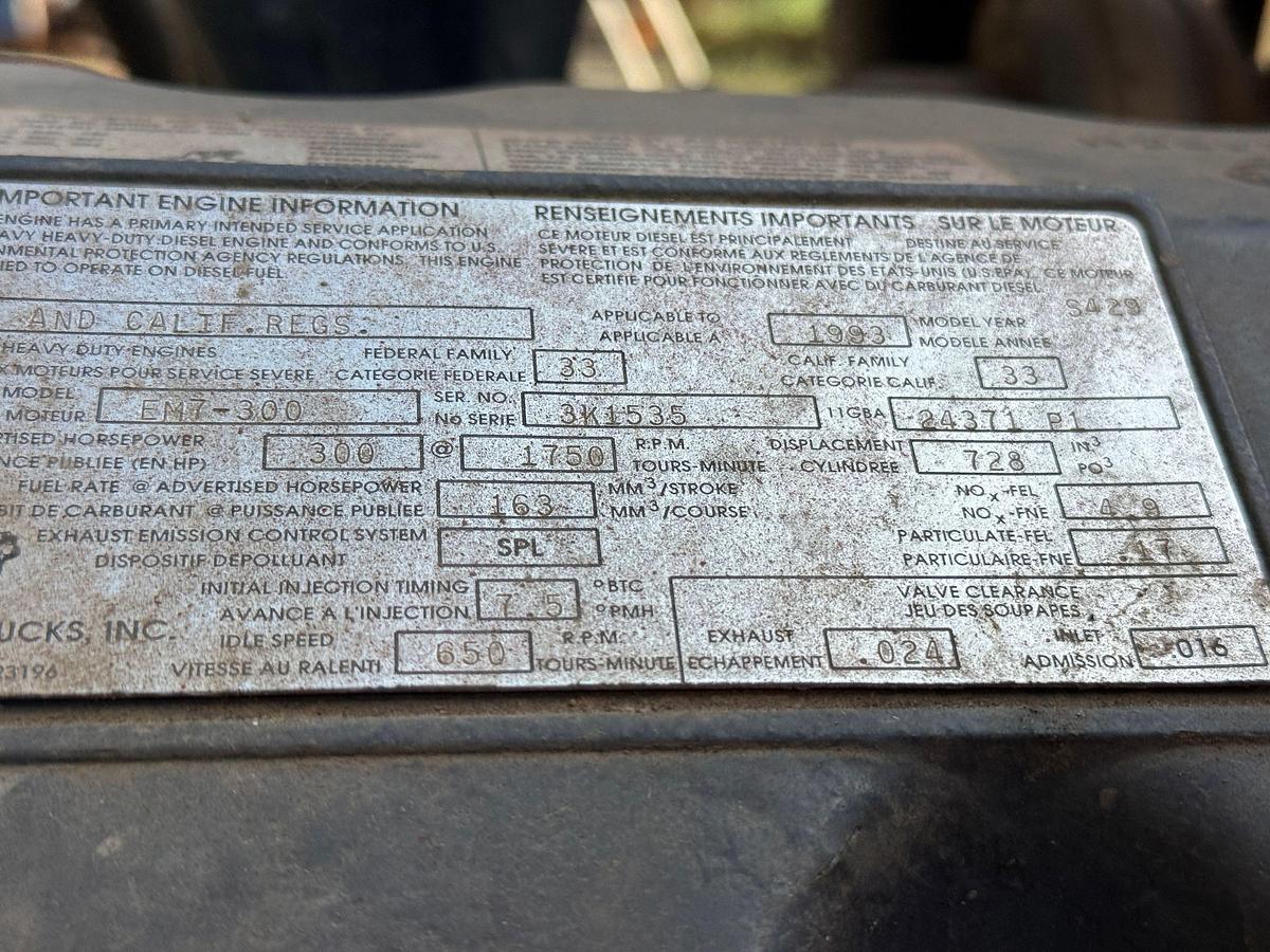 Used 1993 MACK RD690S T/A  DAYCAB TRUCK TRACTOR