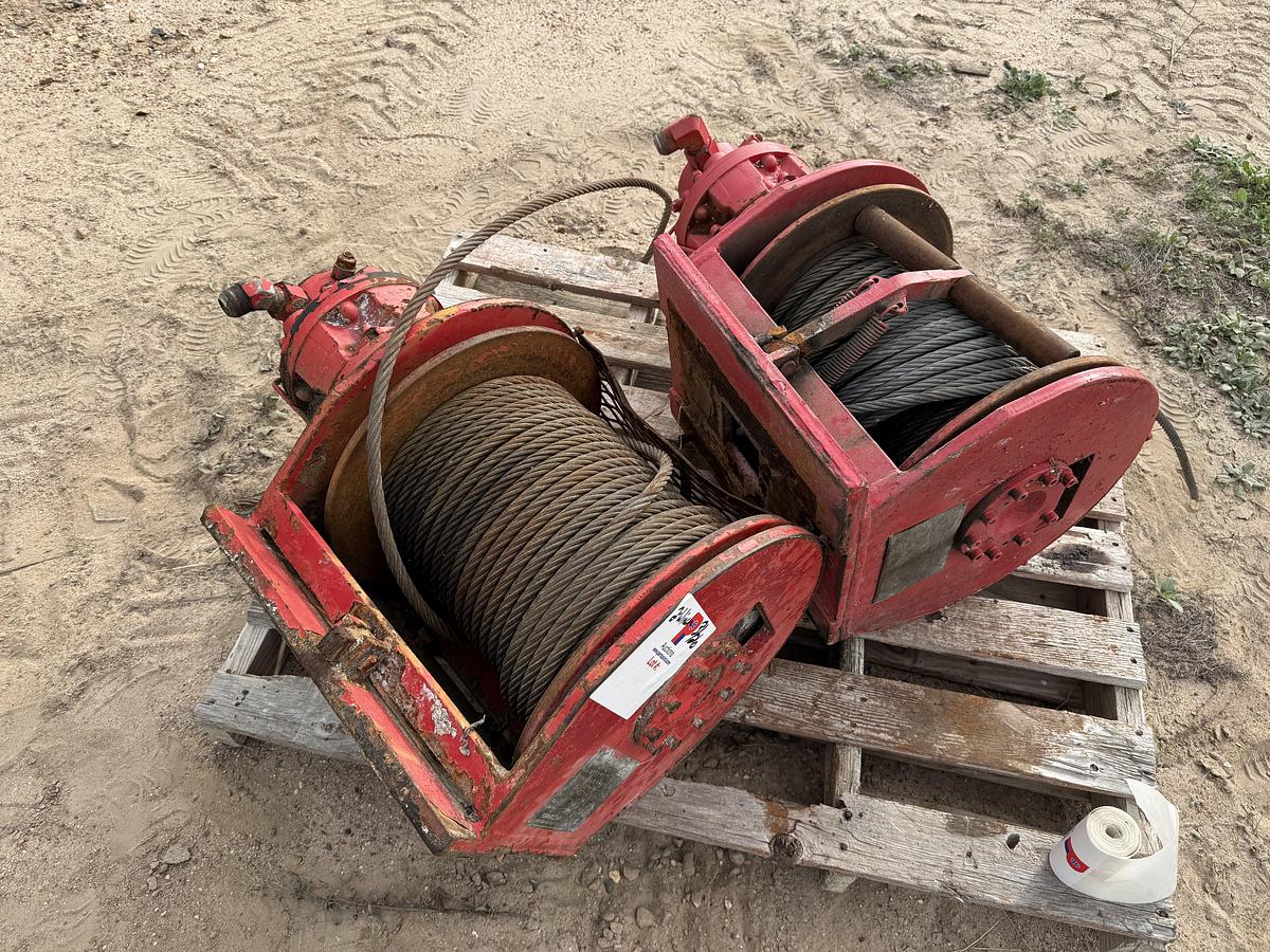 Used (2) HYDRAULIC 8K LBS AUXILIARY WINCHES