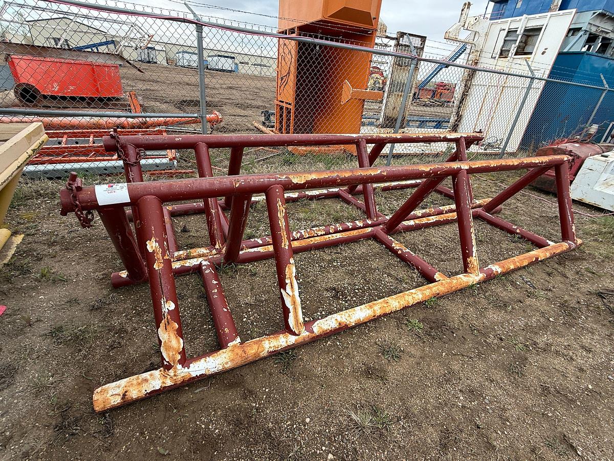 Used (2 X $) 15’L x 36”H TRIANGULAR PIPE RACKS