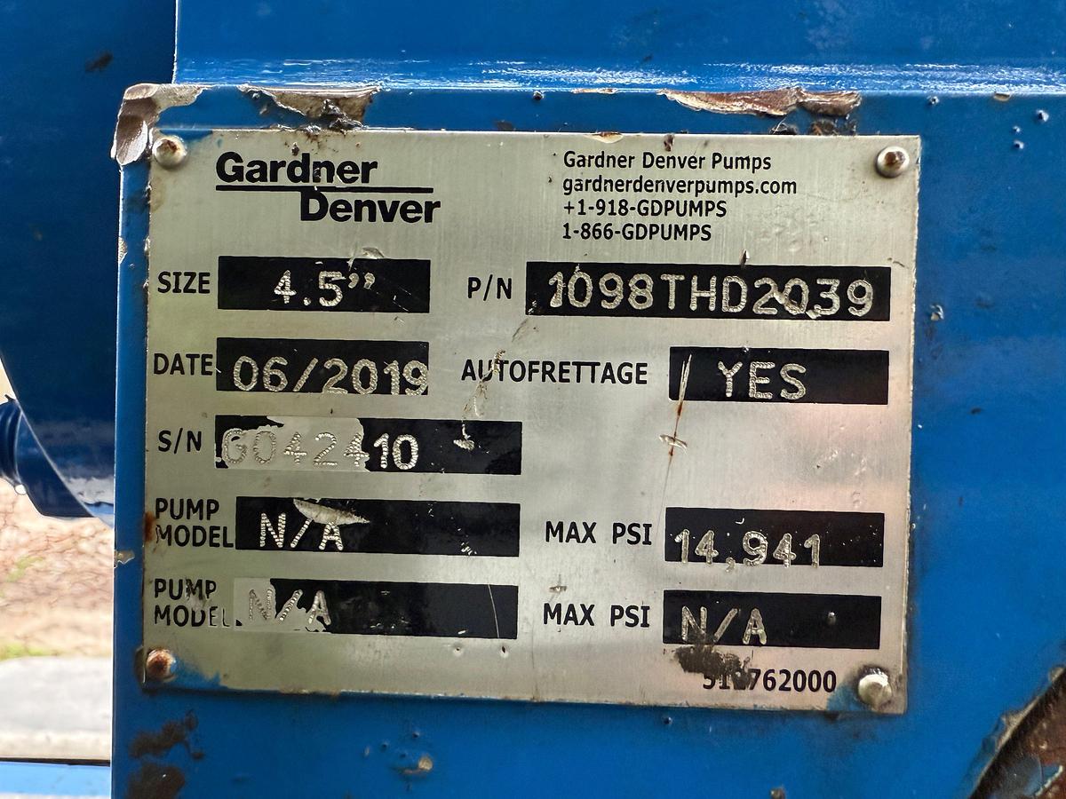 Used 2007 RHINO TC50 2250-HP TRIPLEX FRAC PUMP MTD ON T/A TRAILER