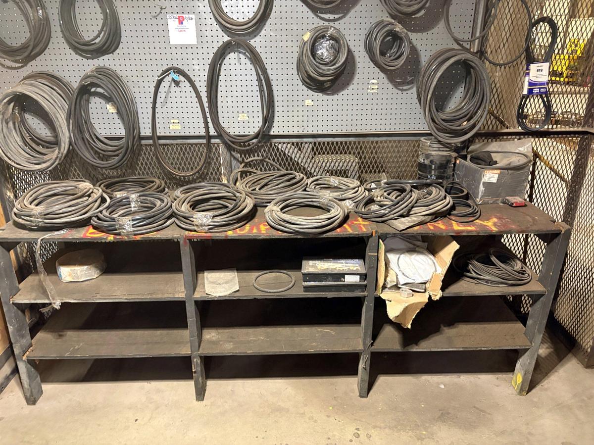 Used Wall & table of assorted size rubber o-rings & seals