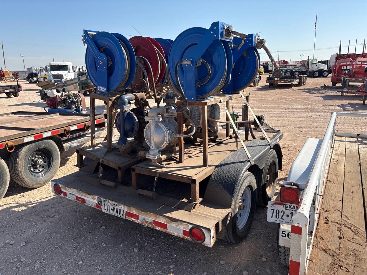 Used 2014 VALLEY 10.5’ X 4.5’ T/A BUMPER PULL GREASE PUMP TRAILER