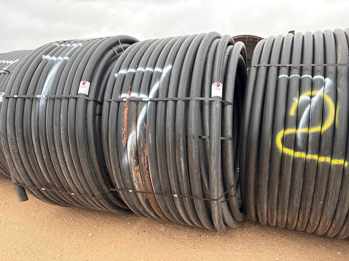 Used APPROX. 1000’ ROLL OF 3” IPS DR 7 POLY PIPE