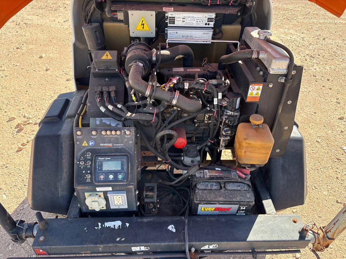 Used 2017 GENERAC MLT6SMDS 6KW S/A BUMPER PULL LED LIGHT TOWER