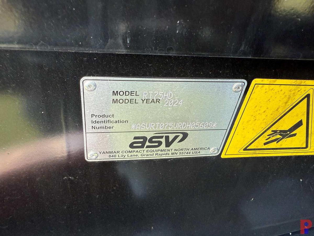 Used (NEW) 2024 ASV RT75HD COMPACT SKID STEER LOADER** 2 YEAR 2000 HOURS**