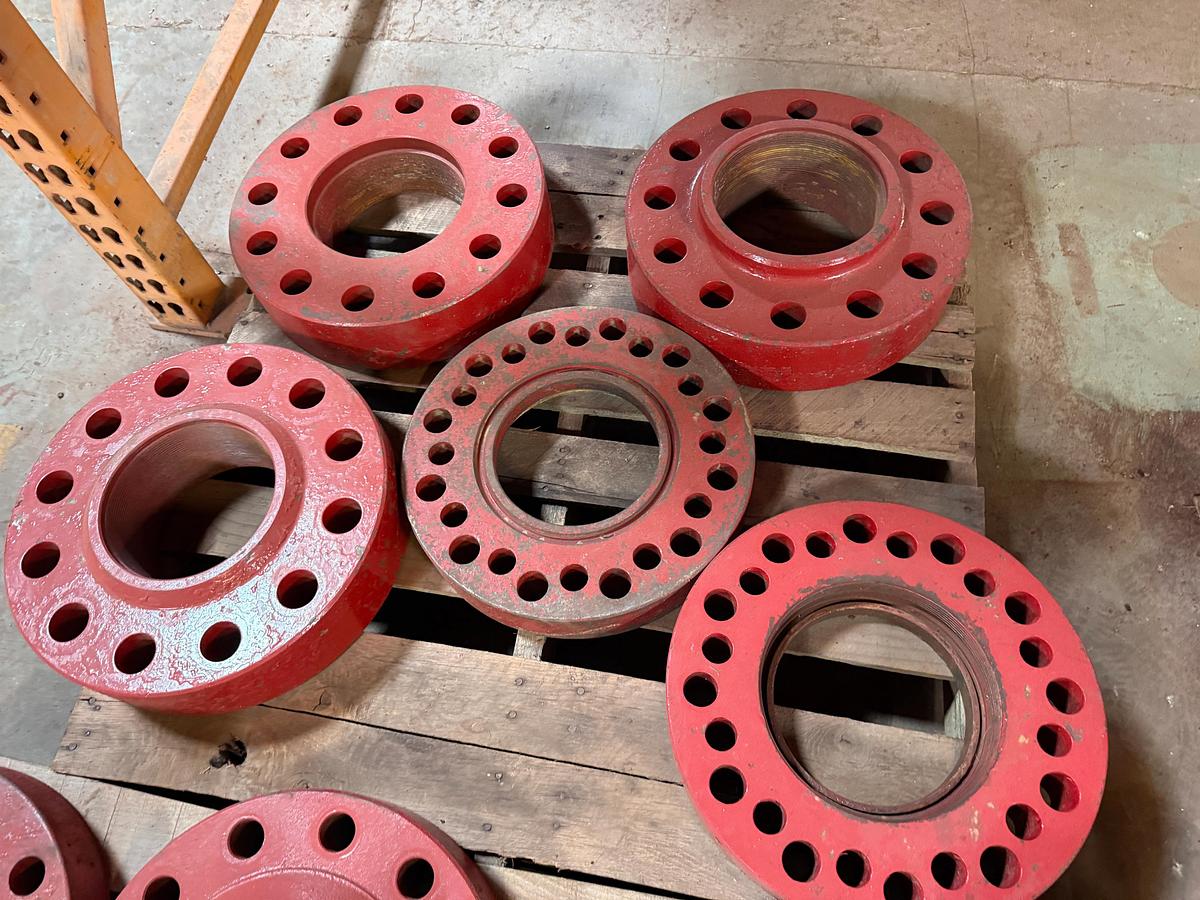 Used (3) PALLETS OF 7-1/16” & RELATED WELL HEAD ADAPTER FLANGES
