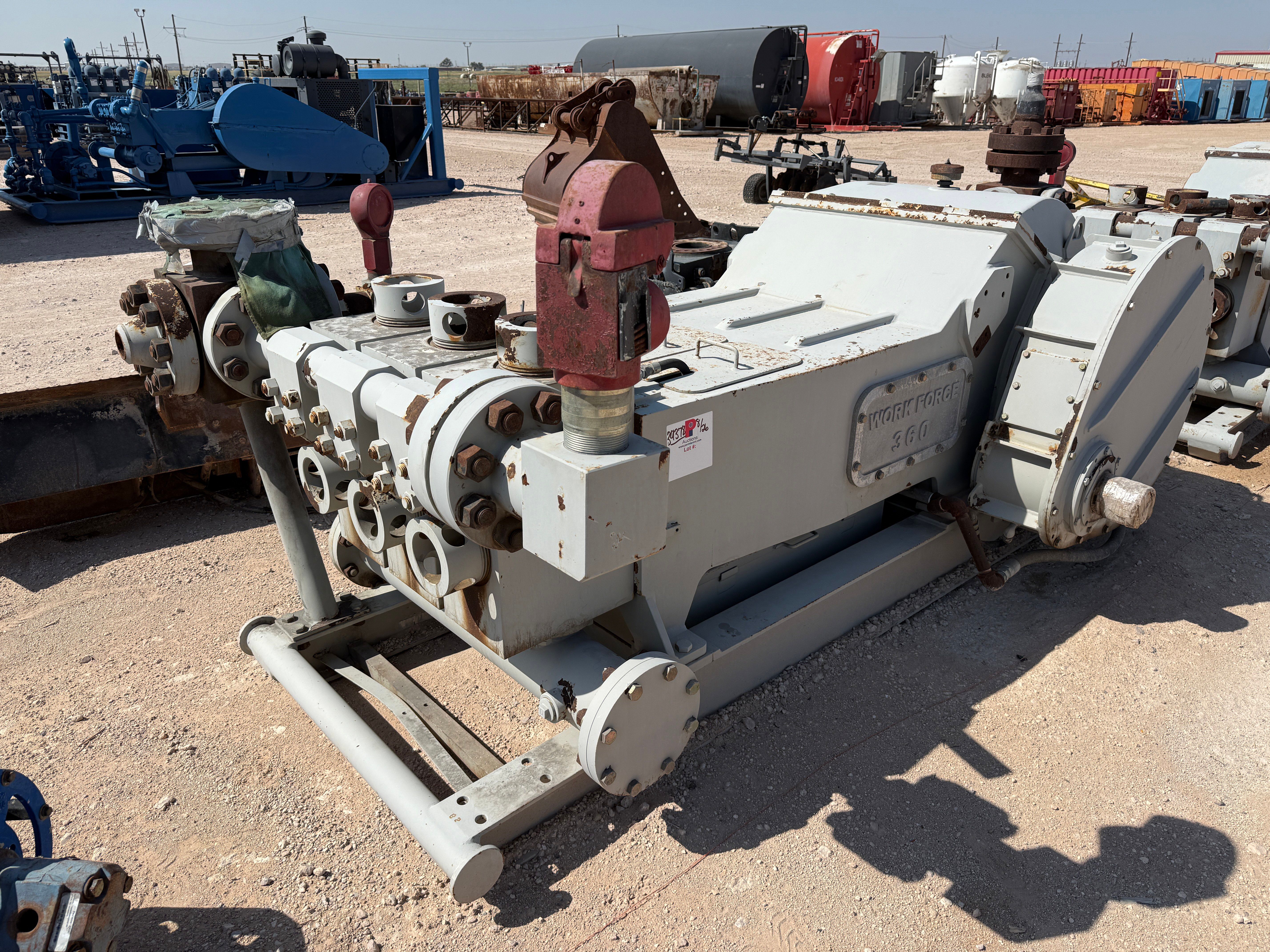 Used WORK FORCE WF-360 5K WP TRIPLEX WELL SERVICE PUMP