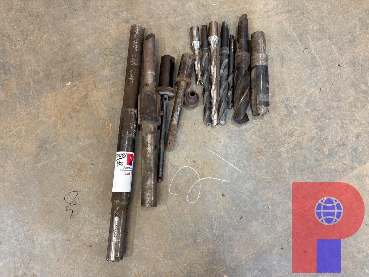 Used (11) ASSORTED BORING BARS/ TAPERED SHANK DRILL BITS FOR LATHES