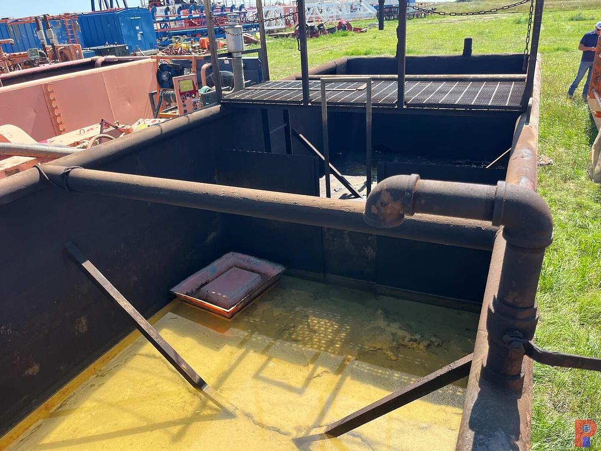 Used 30” X 8’ X 5’  MUD TANK W/ CATWALK