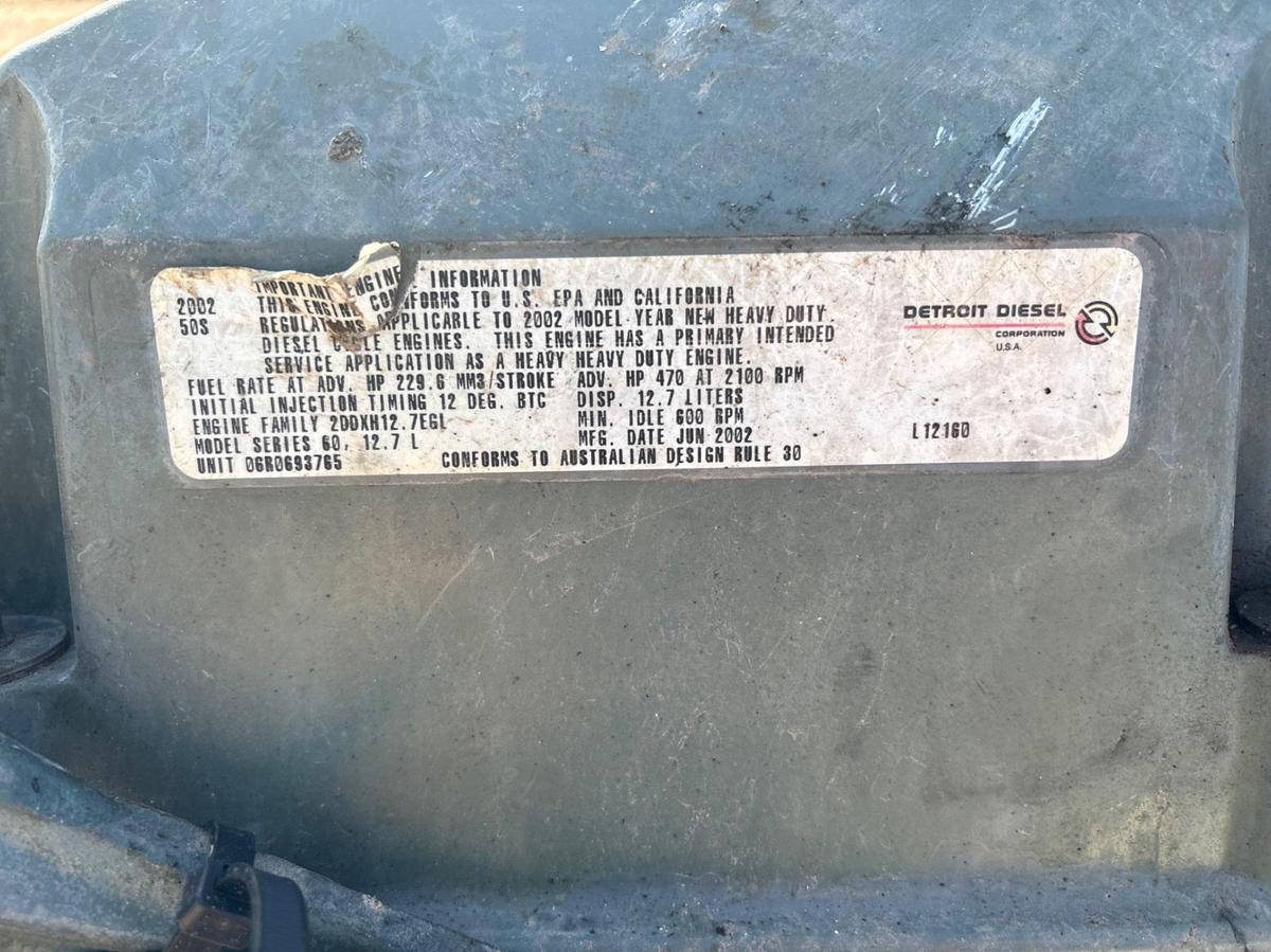Used Detroit Diesel 12.7L series 60 diesel engine