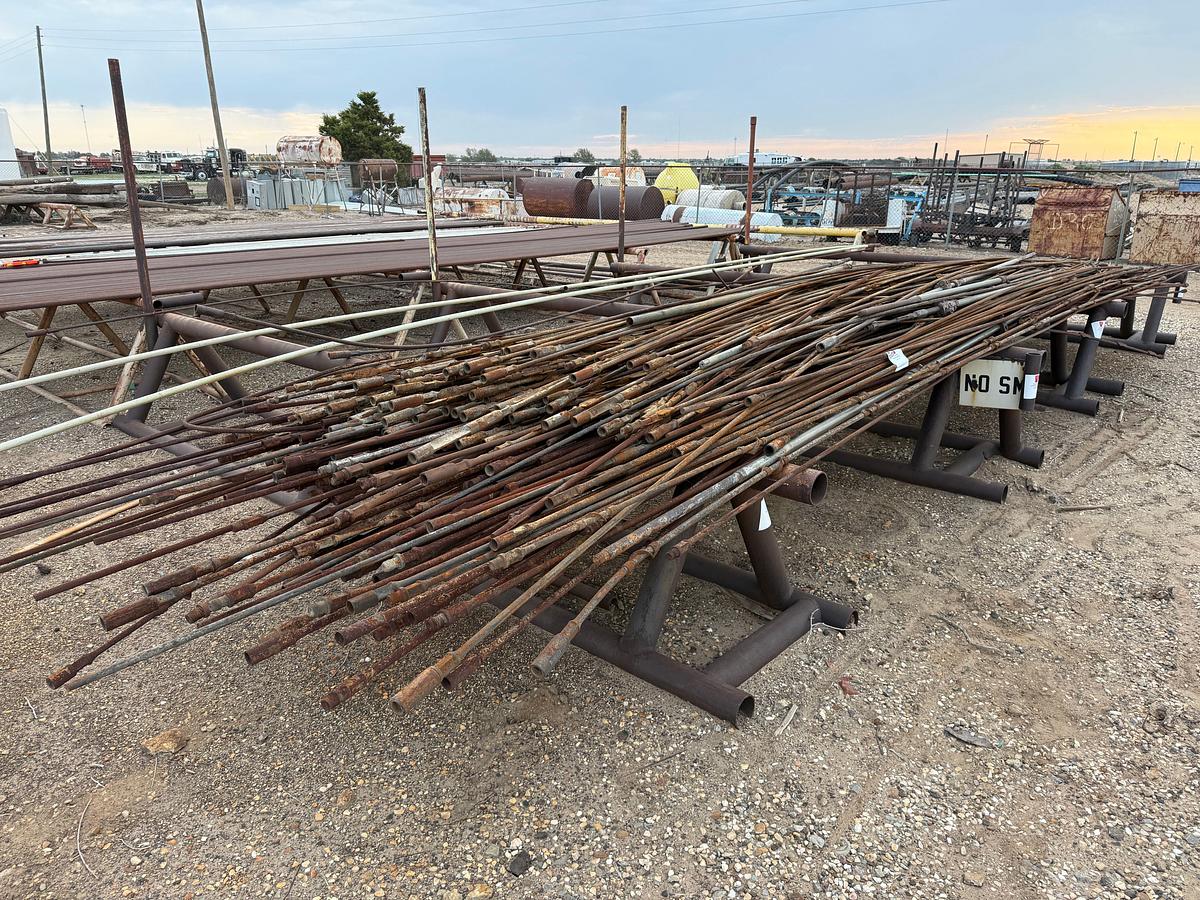 Used (150 +) VARIOUS TYPE MOSTLY 3/4” SUCKER RODS (SOME BENT)