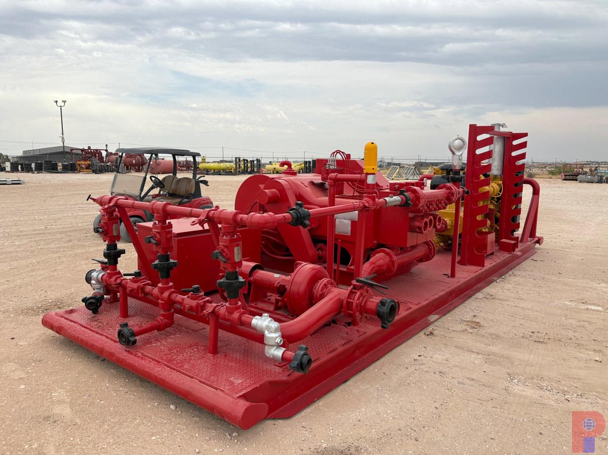 Used GARDNER DENVER PAH TRIPLEX PUMP UNIT, SKIDDED