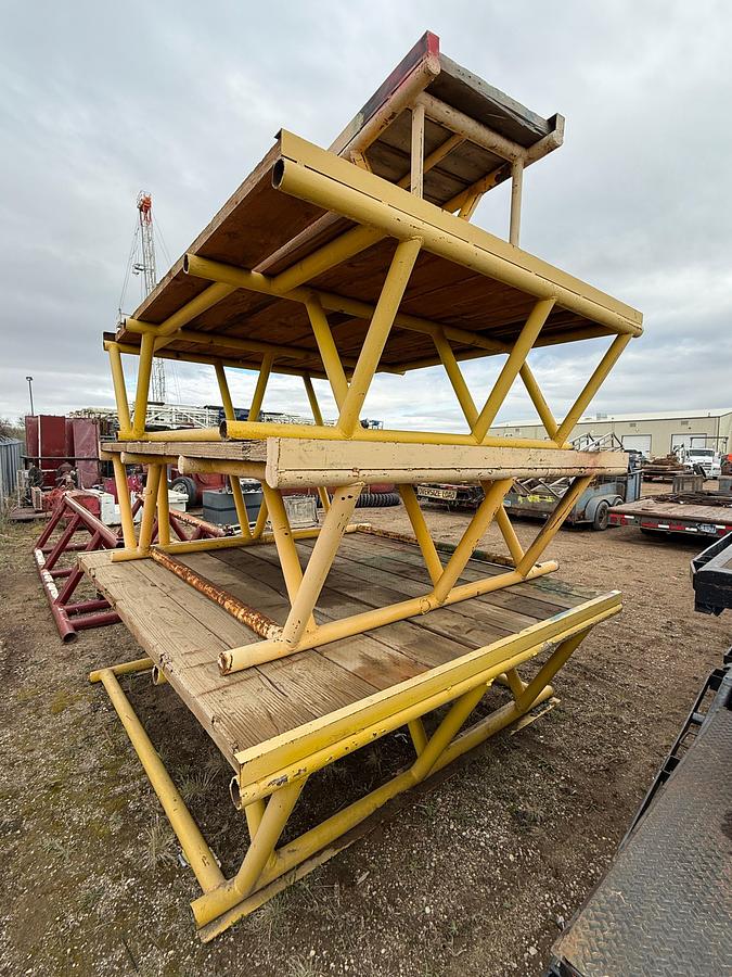 Used (3 X $) 11’L X 9’W X 3’H PIPE RACK PLATFORMS