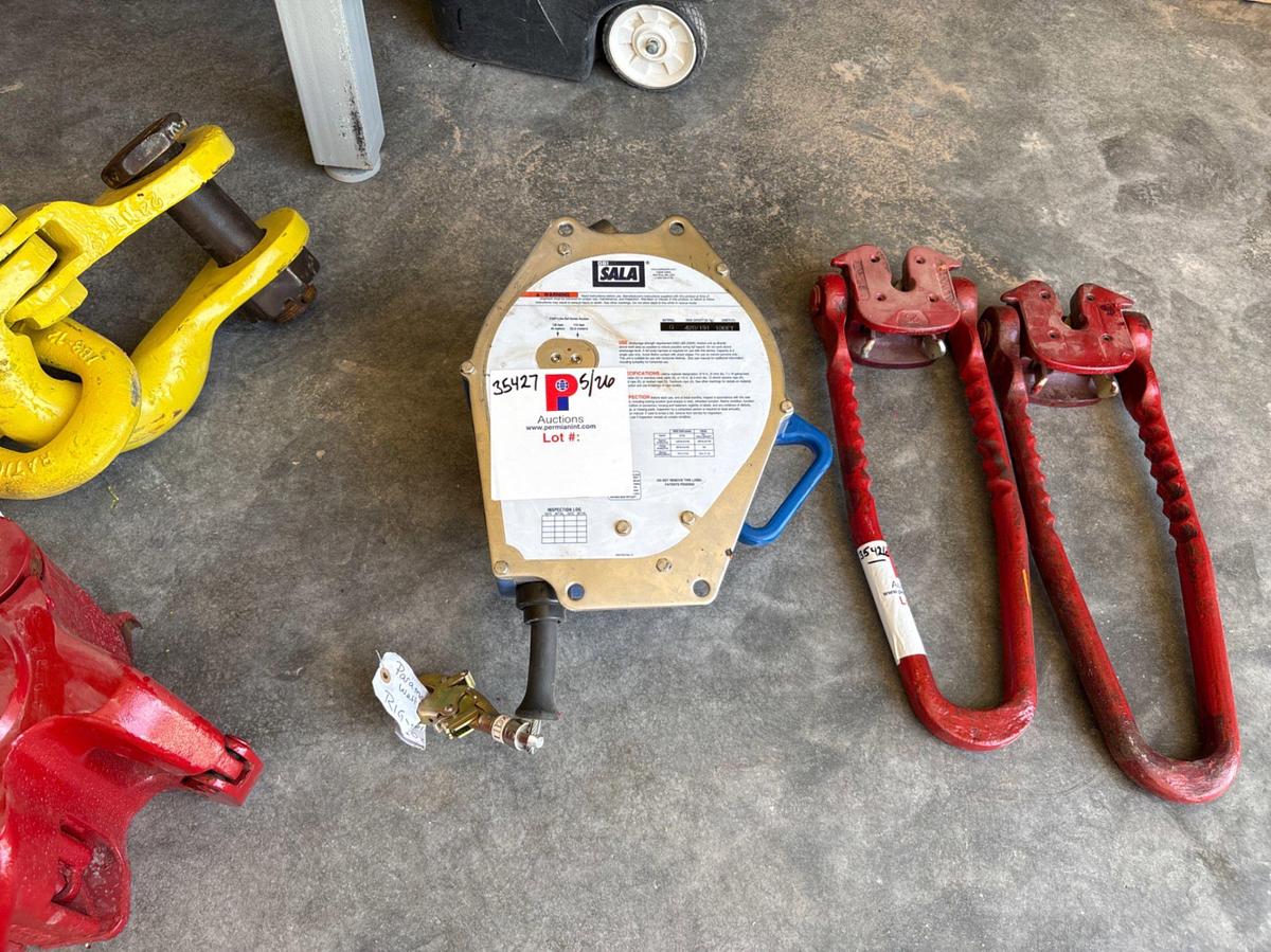 Used DBI SALA 130’ 420lbs fall safety device
