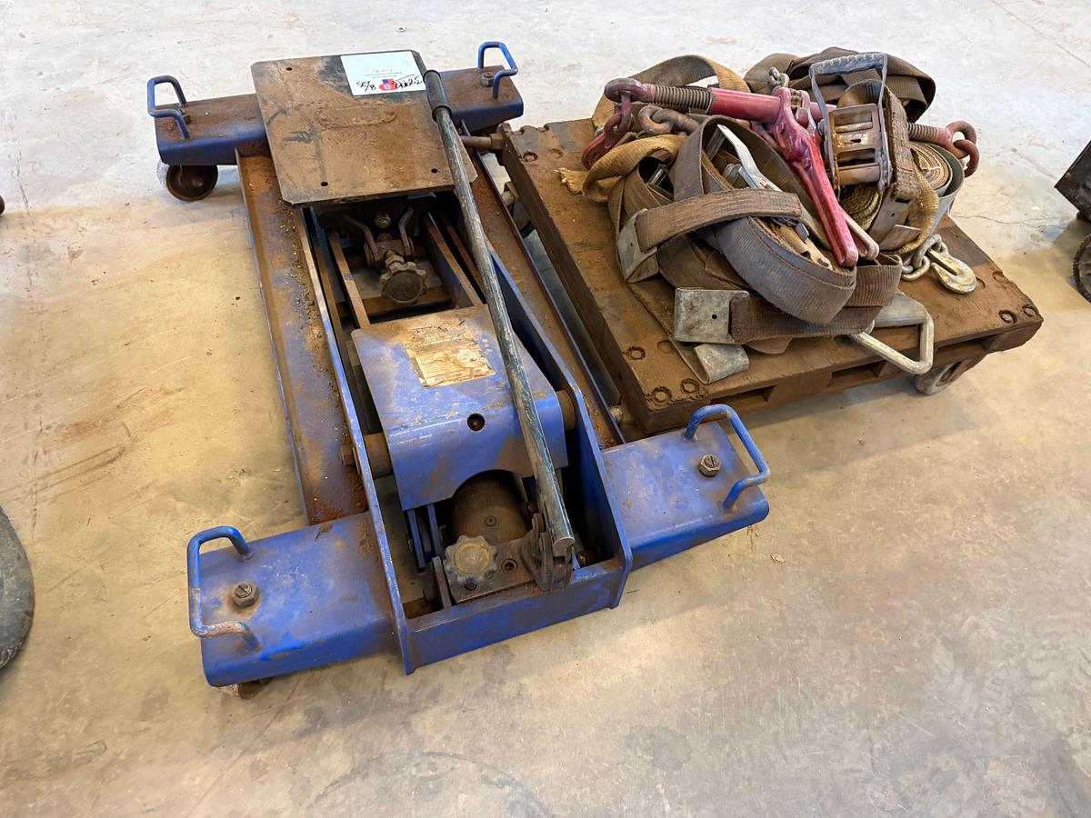 Used OXYGEN & ACETYLENE TORCH CART, HOSES, HANDLE, & TIPS, (NO BOTTLES)