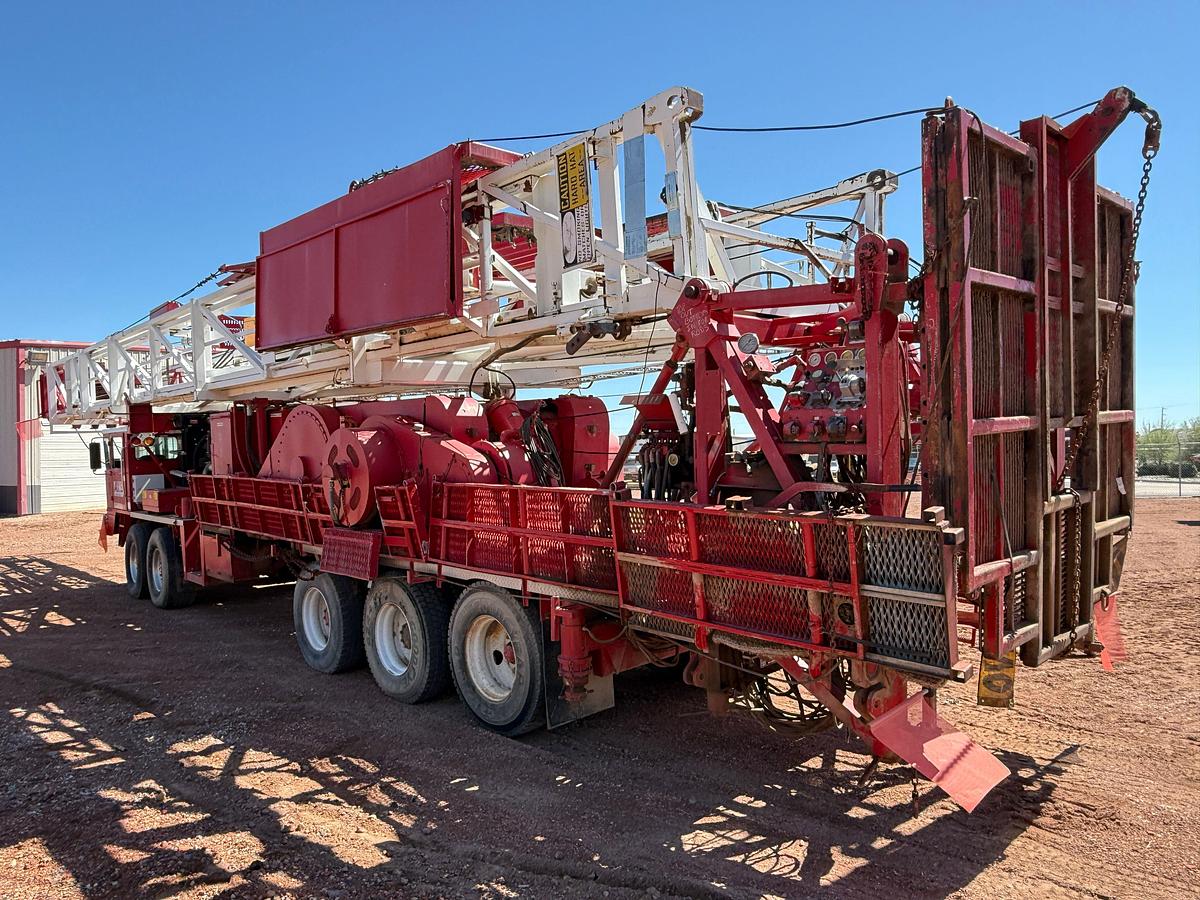 Used 1984 CRANE CARRIER W5384A DD 108’-267K 5-AXLE WELL SERVICE WORKOVER RIG