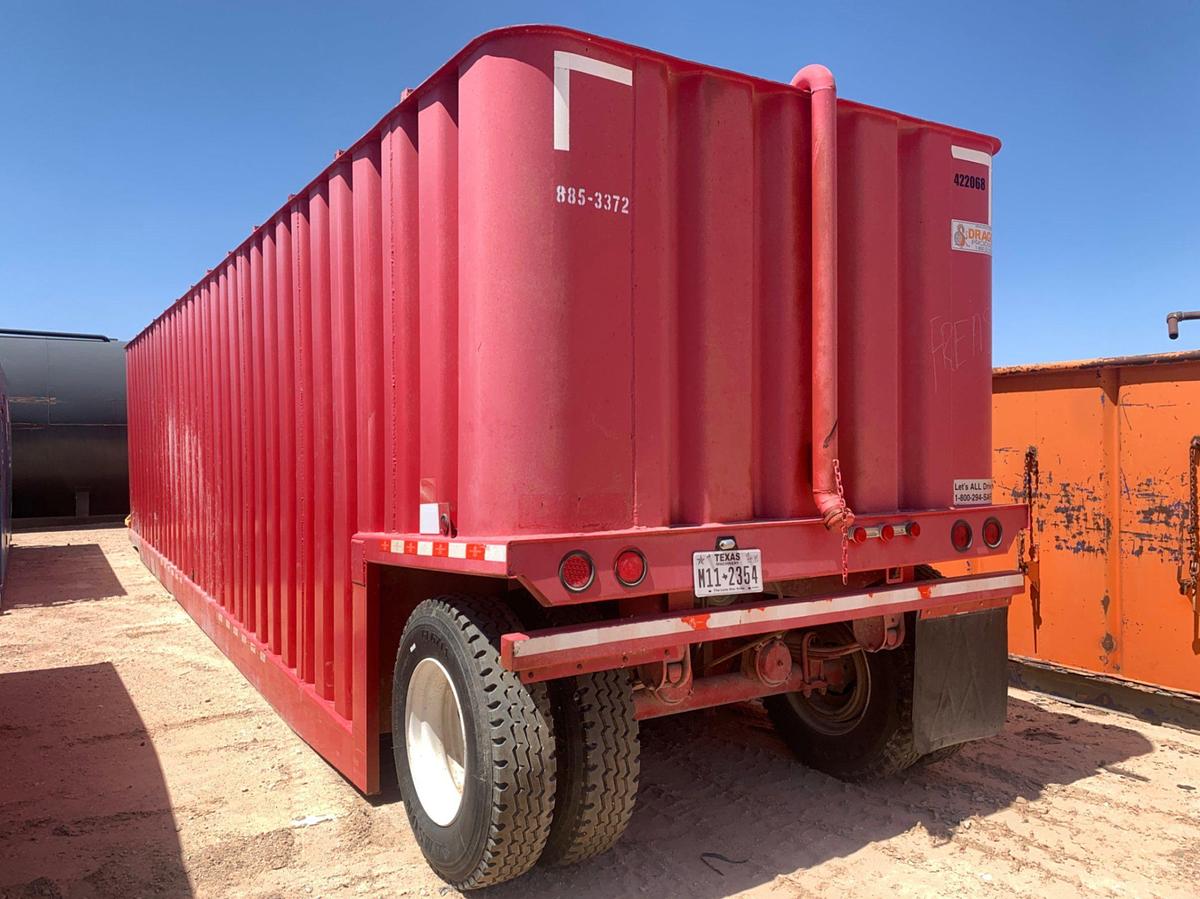 Used 48’ L x 9’ W x 10’ T 634 Bbl Frac Tank