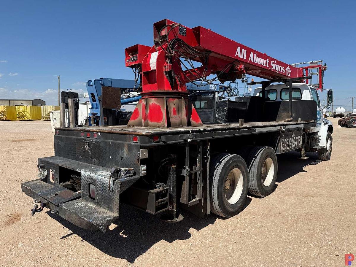 Used 2002 STERLING M8500 ACTERRA 87’ AERIAL PLATFORM SIGN CRANE TRUCK