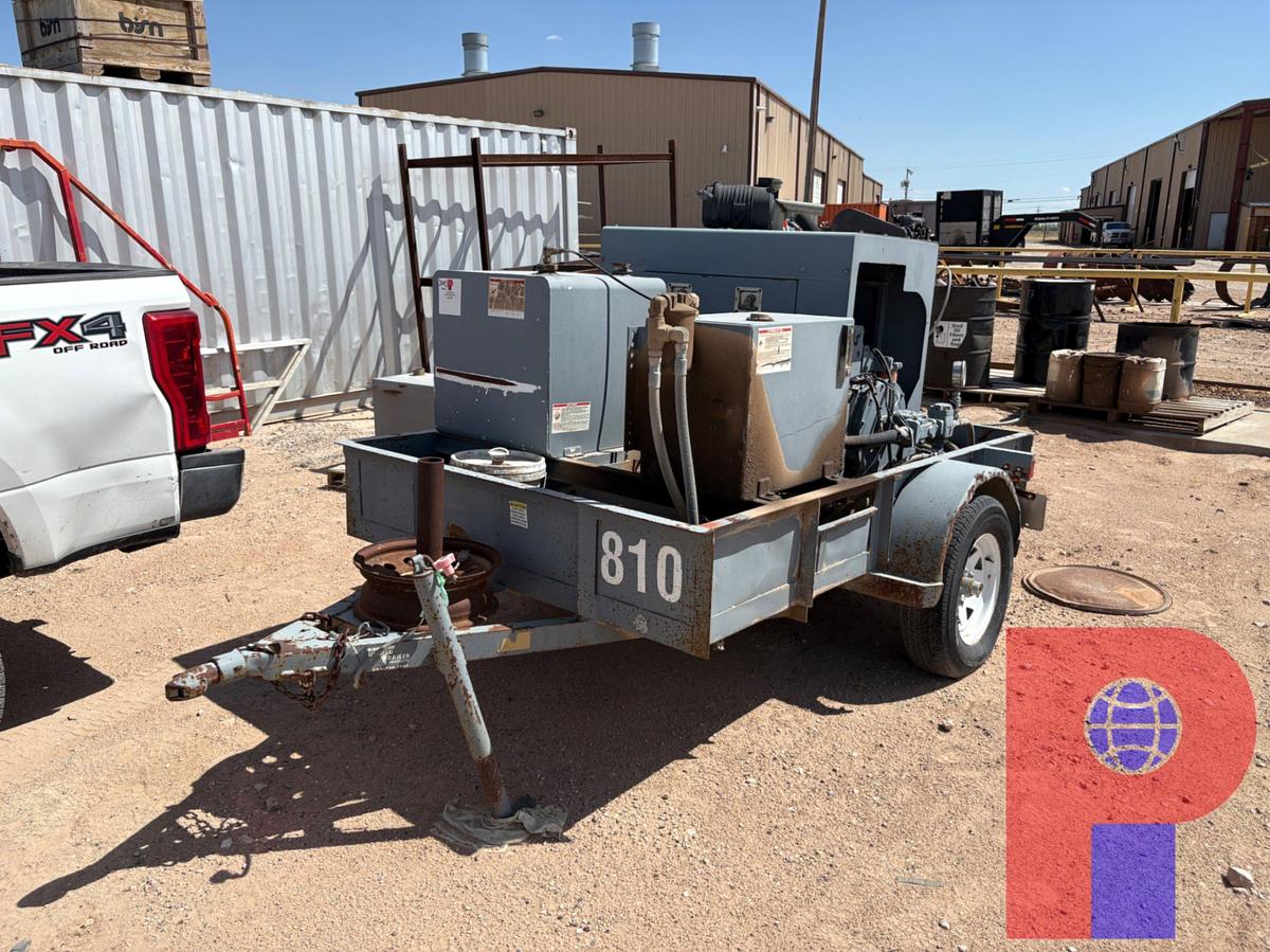Used UNITED TRAILERS 8’ X 5’ S/A BUMPER PULL HYDRAULIC POWER UNIT TRAILER