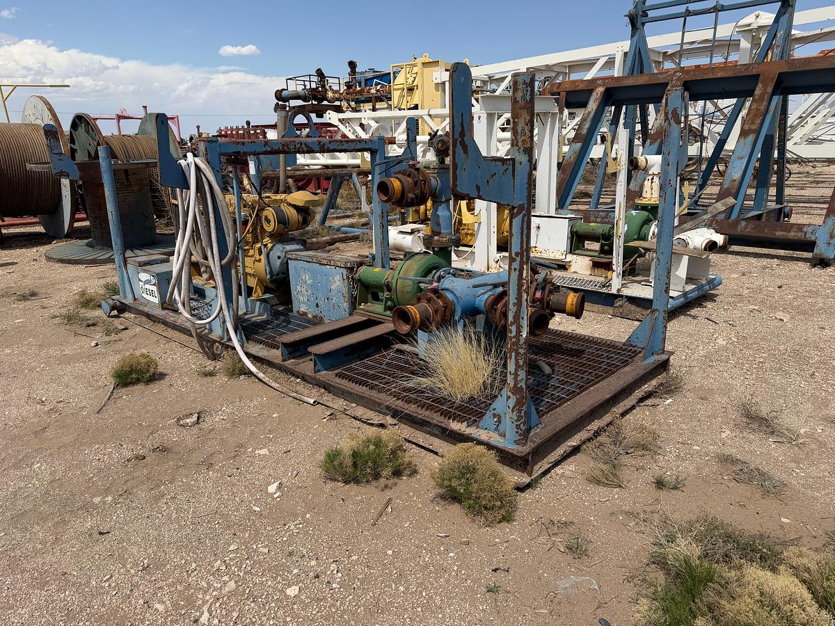 Used Mission 5x6R Cent Pump p/b CAT 6cyl. Diesel engine