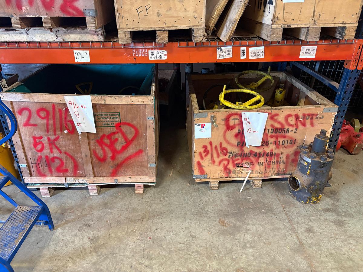Used (7) 2-9/16” 5k & (5) 1-13/16” gate valves