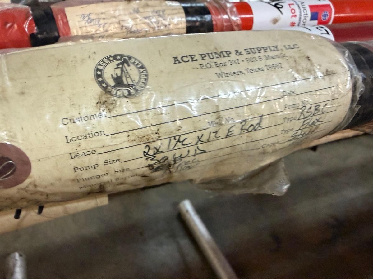 Used 2” x 1-1/2” x 12’ ROD, 30WD FLEX, CS TRIM DOWNHOLE PUMP