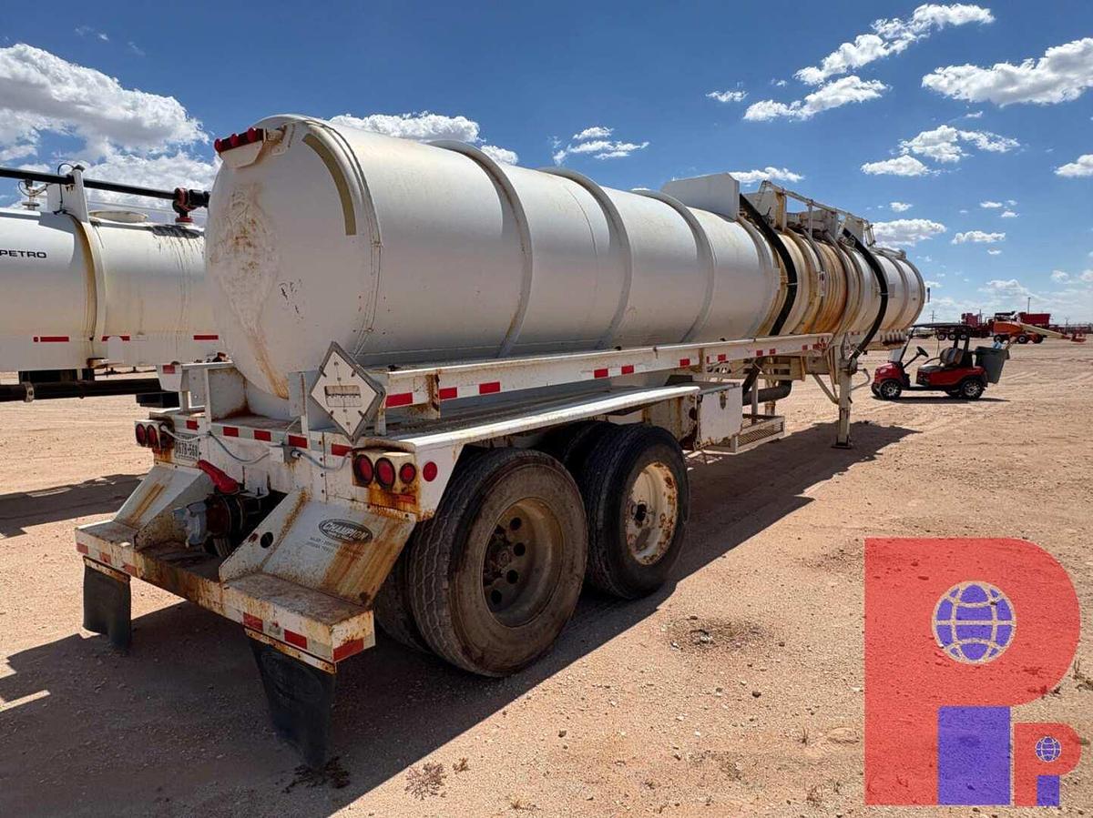 Used 2012 OVERLAND TANK 10,000GAL 3-COMPARTMENT T/A ACID TRANSPORT TRAILER