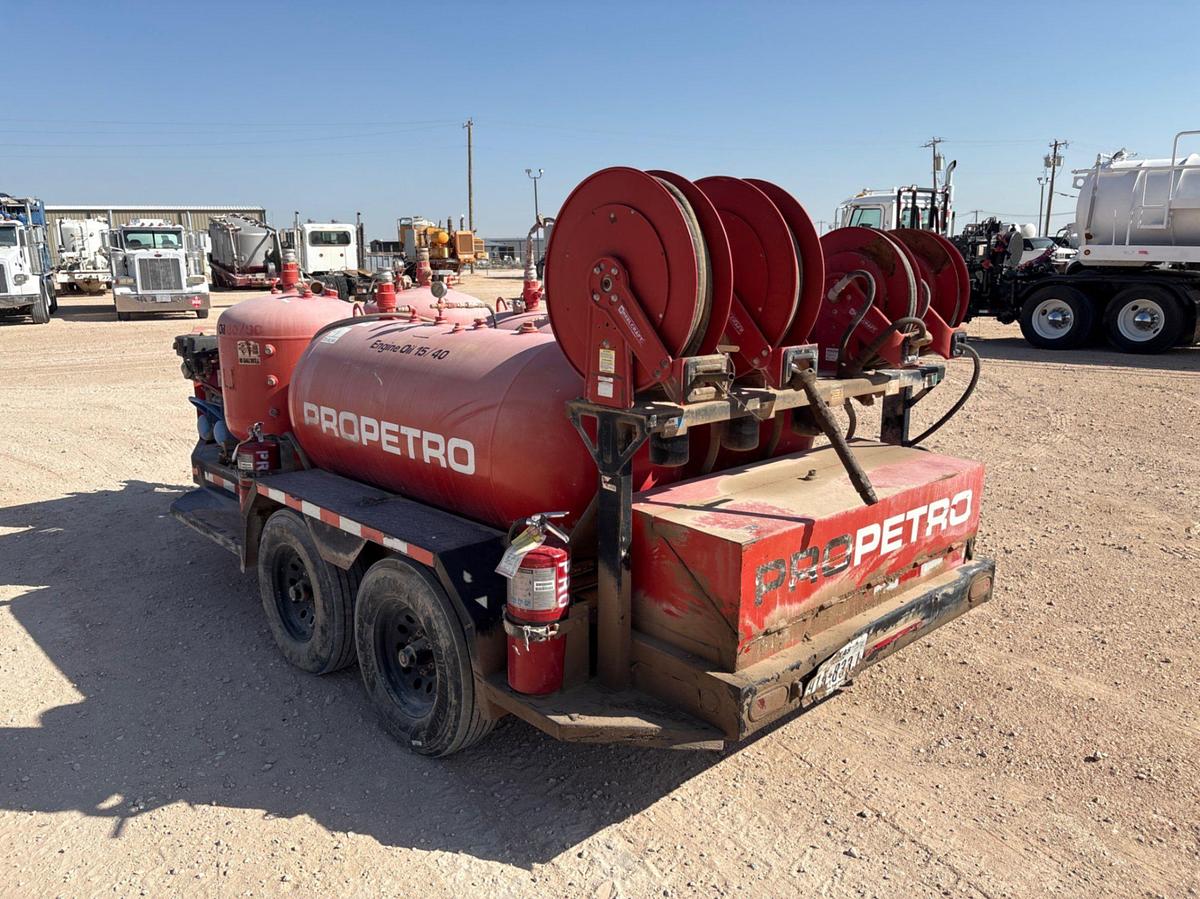 Used 2017 SAGE OIL VAC 14’ X 5’ T/A BUMPER PULL LUBE TRAILER