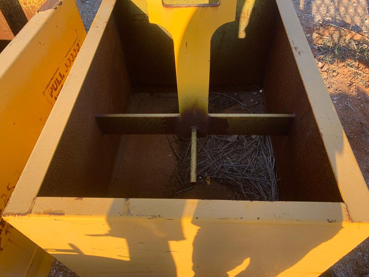 Used (2) 4’ L x 3’ W x 28” Concrete Mixing Bins
