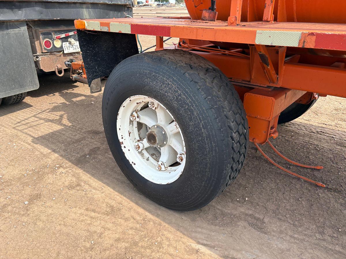Used 14’L x 5’DIA 1,500gallon t/a bumper pull acid transport pup trailer