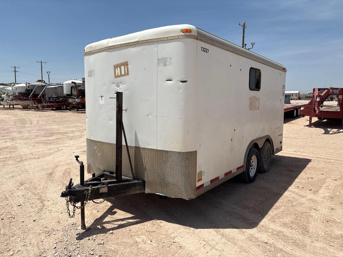 Used 2006 PACE AMERICAN 14’ X 7’ T/A BUMPER PULL DOGHOUSE TRAILER