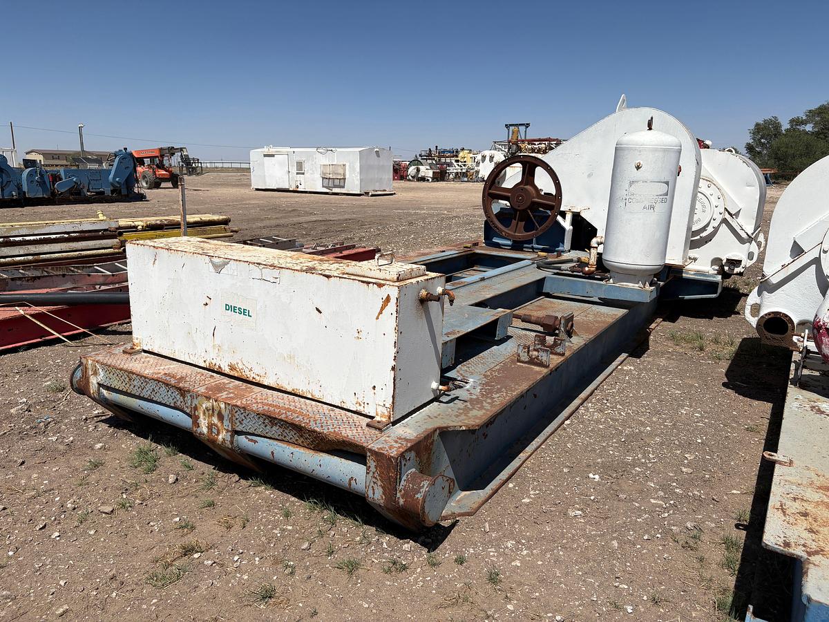 Used Gardner Denver pz9 triplex mud pump, mtd on 35’ x 12’ skid