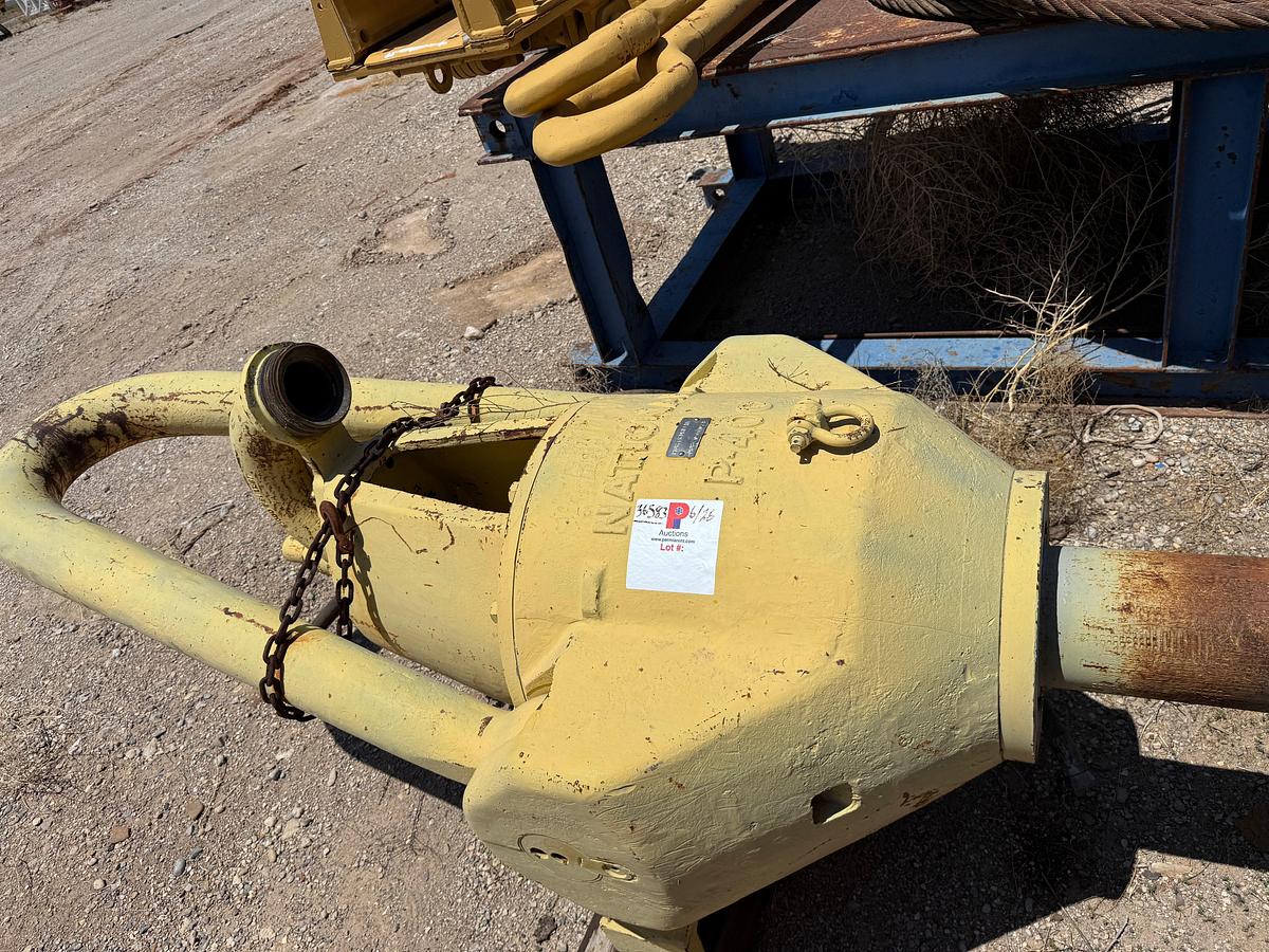 Used TESCO TOP DRIVE W/ NATIONAL P-400 SWIVEL, RAIL SYS, ELEVATOR LINKS, (UNASSEMBLED)