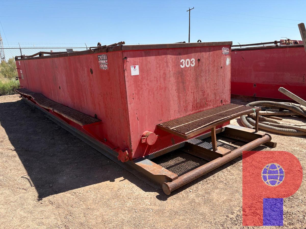 Used 30’ X 8’ X 5’ OPEN TOP FLUID TANK
