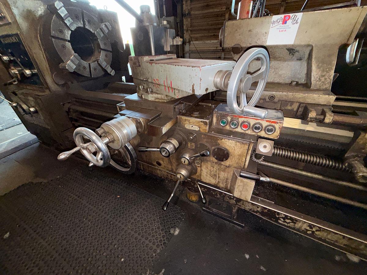 Used KURAKI LC 12-30 156”x24” TABLE HORIZONTAL MACHINE LATHE