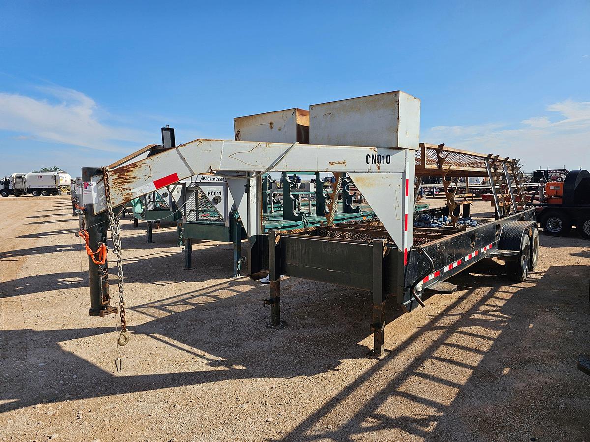 Used 2018 STEWART WELDING 24’ X 6.5’ T/A GOOSENECK TOOL TRANSPORT TRAILER